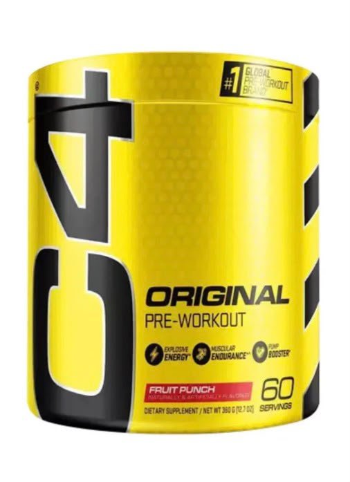 Cellucor C4 Original pre-entreno, sabor fruit punch, 60 porciones